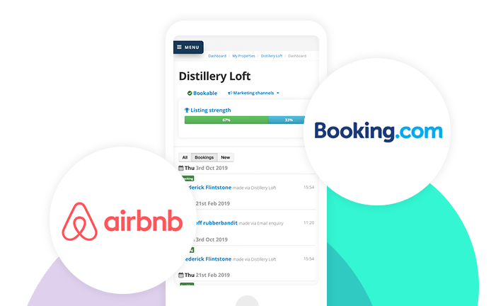 Attract bookings with Bookster Graphic of attracting bookings with Bookster on a smart phone