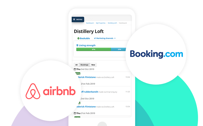 Graphic of attracting bookings with Bookster on a smart phone