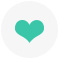 heart circle graphic